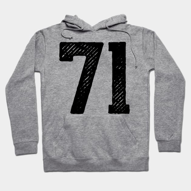 Seventy One 71 Hoodie by colorsplash